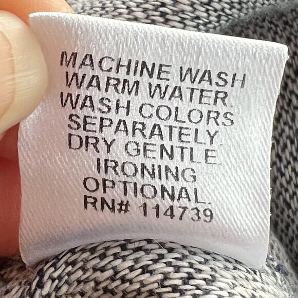 FLAX Skirt Women 1G Gray 100% Linen A-Line Lagen Boho Slit Elastic Waist Pull On - Picture 5 of 7